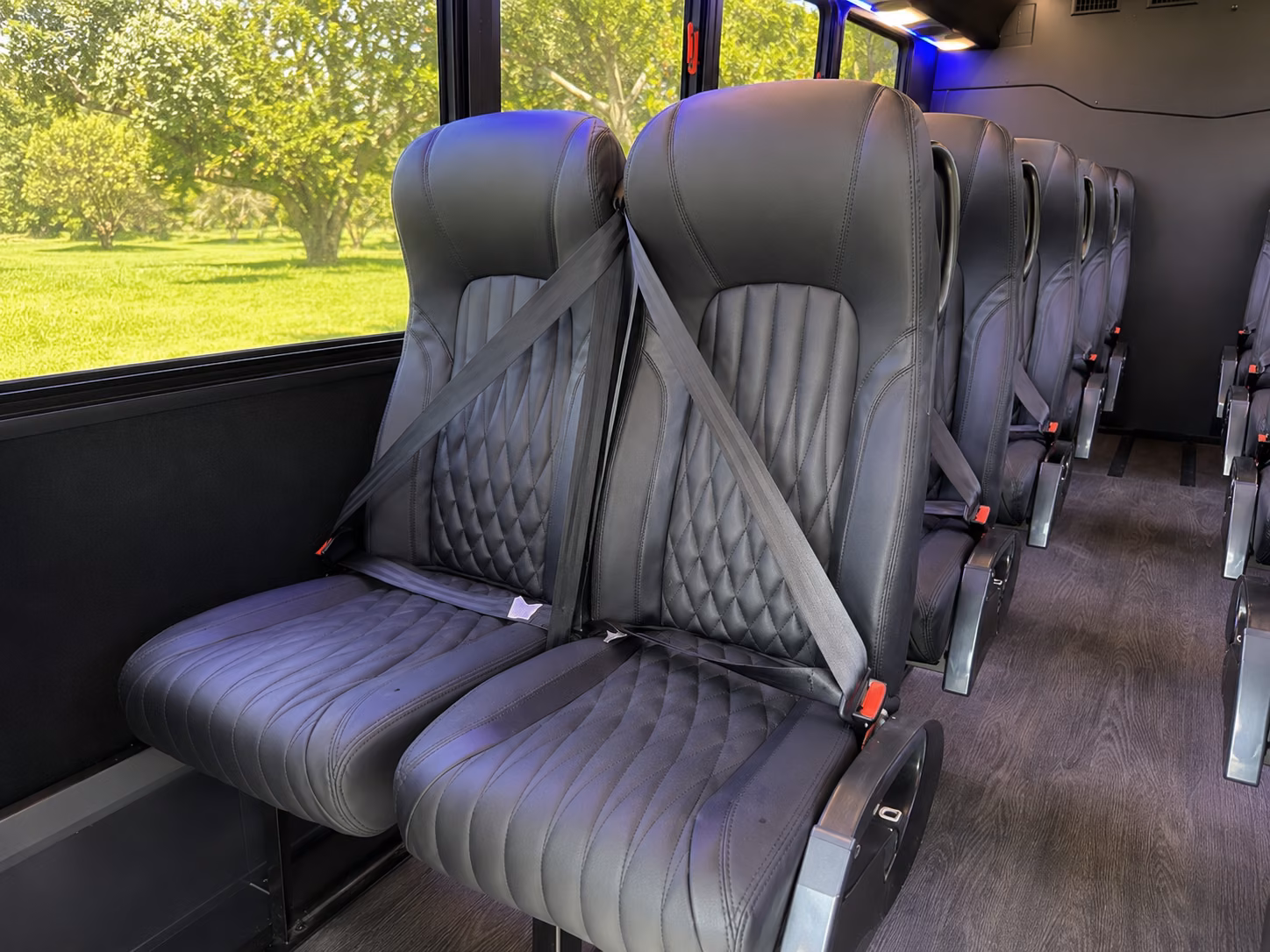rock hill 18 passenger minibus interior
