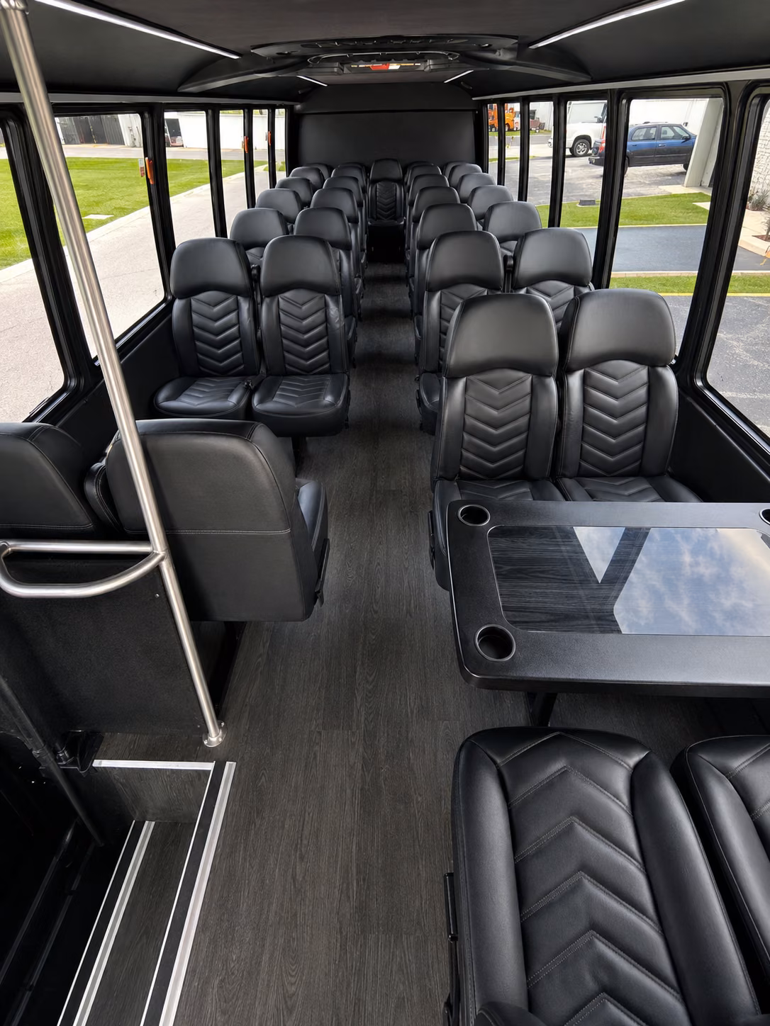 rock hill 20 passenger minibus inside