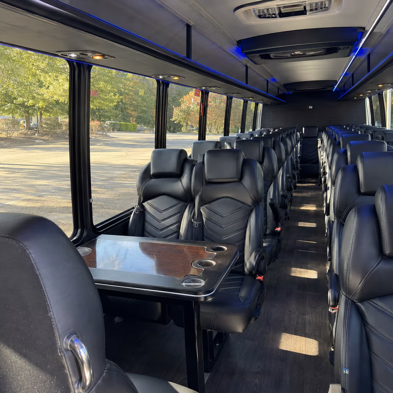 rock hill 25 passenger minibus inside