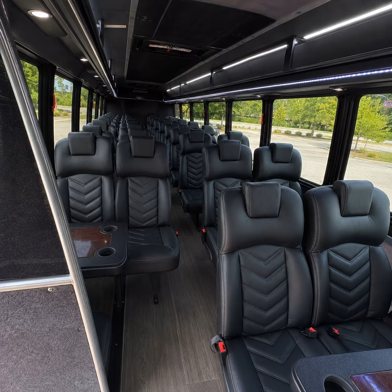 rock hill 28 passenger minibus interior