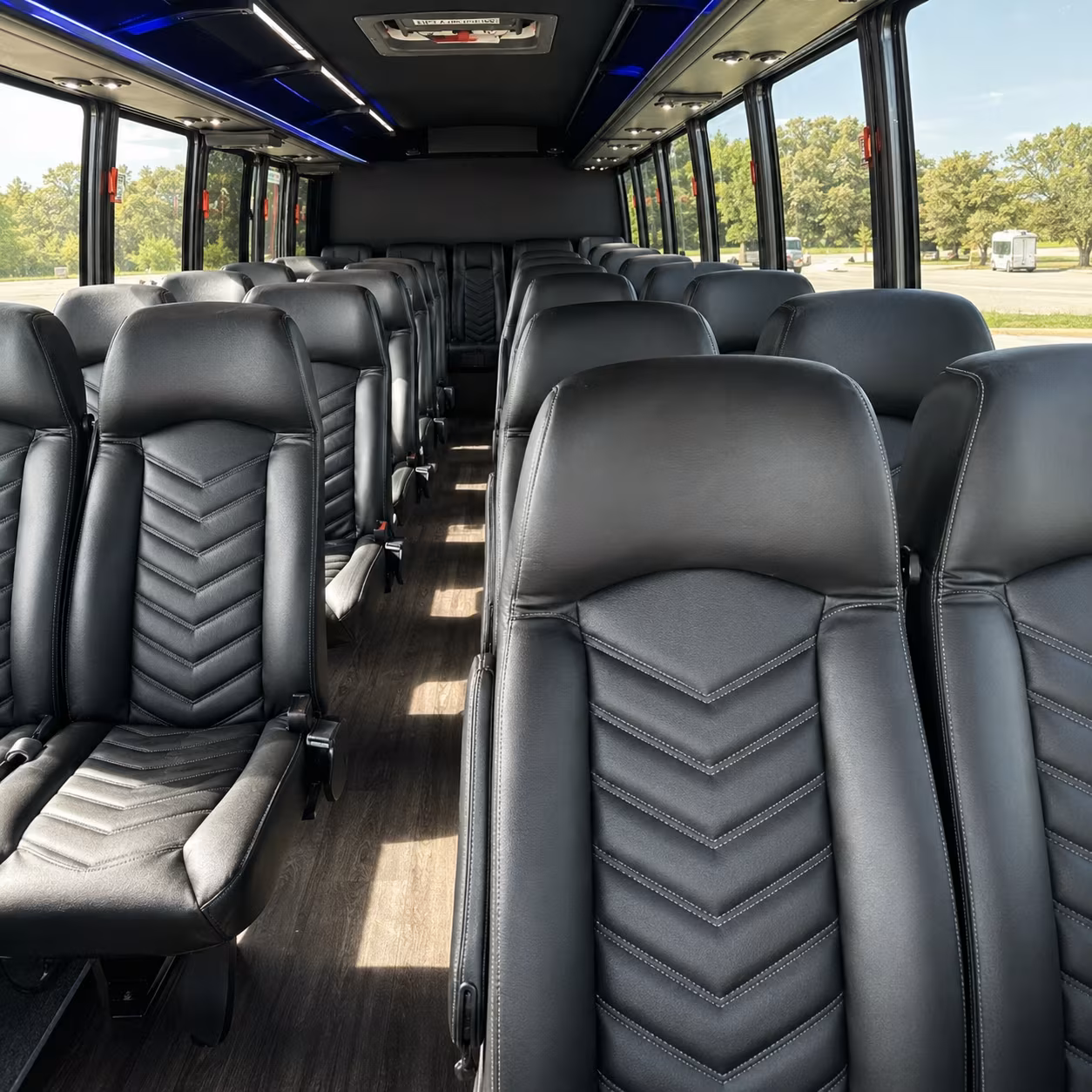 rock hill 30 passenger minibus inside