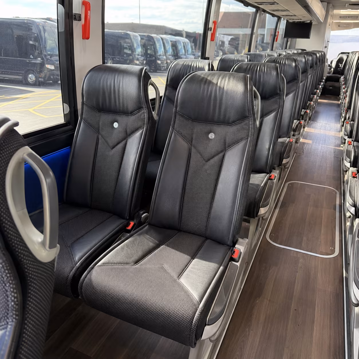 rock hill 40 passenger charter bus interior