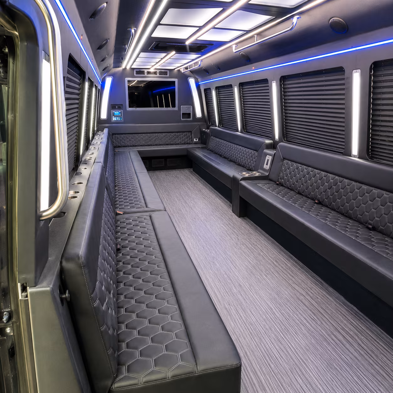 rock hill 40 passenger party bus interior