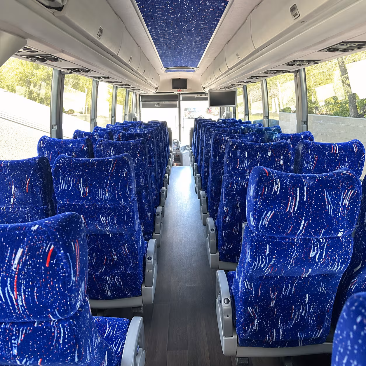 rock hill 50 passenger charter bus interior