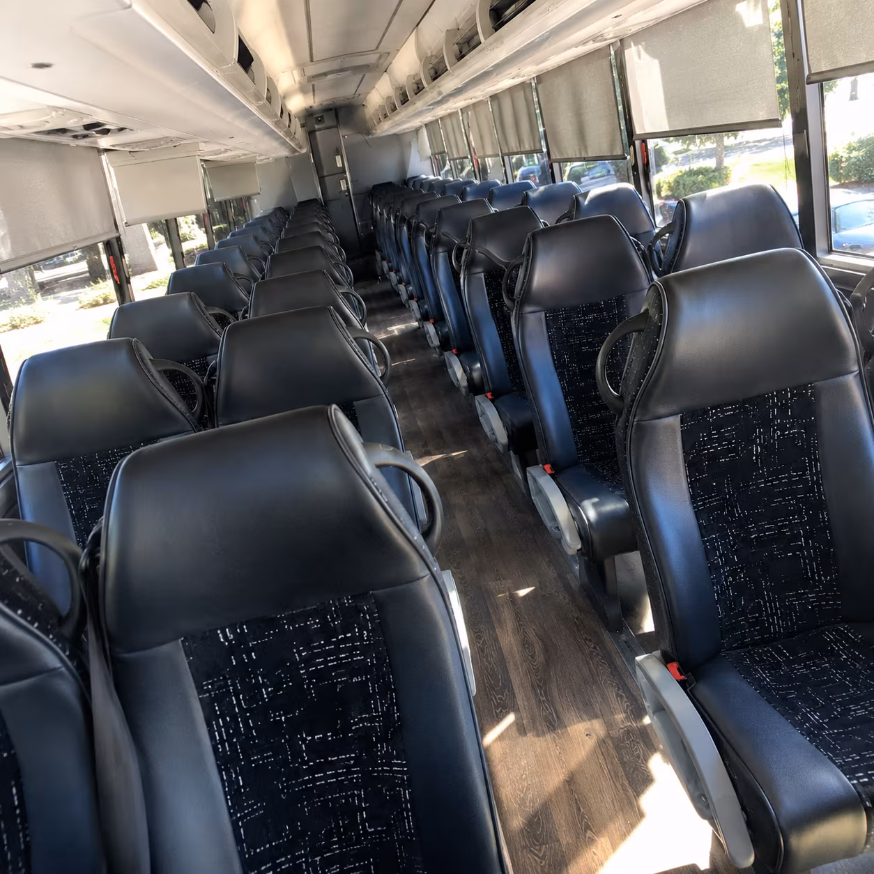 rock hill charter bus interior