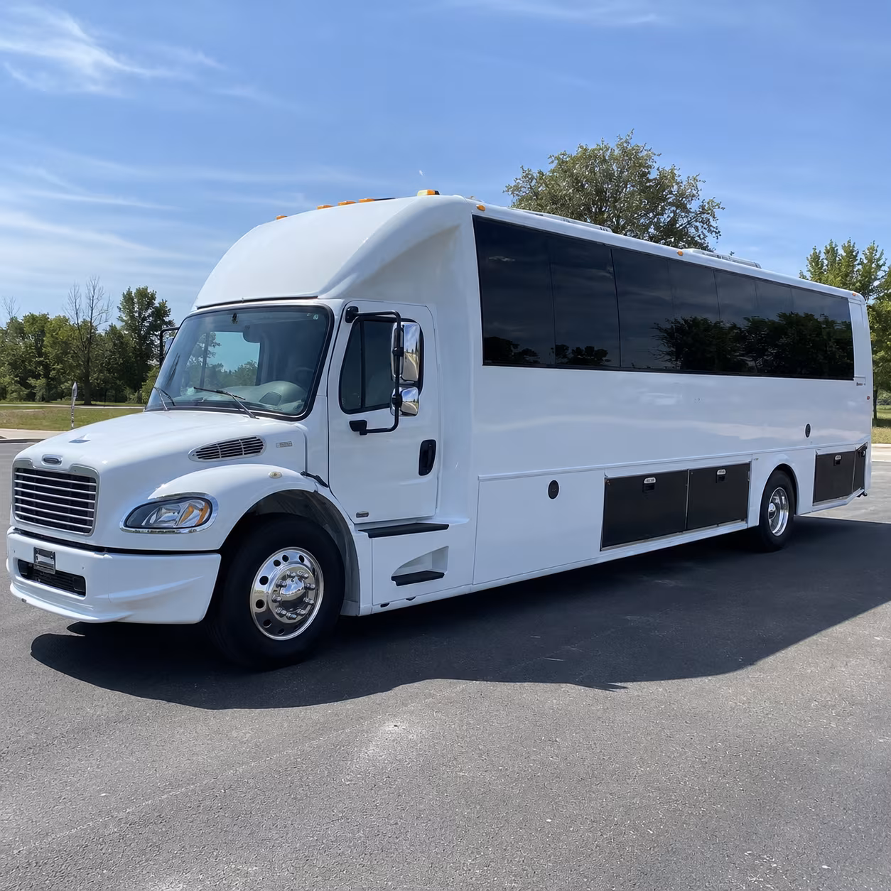 sporting event bus rentals for panthers hornets and knights games
